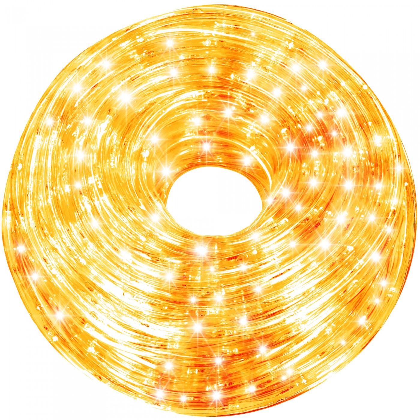 Гірлянда дюралайт вулична (зовнішня) Springos Rope Lights 10 м 240 LED CL1200 Warm White