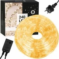 Гірлянда дюралайт вулична (зовнішня) Springos Rope Lights 10 м 240 LED CL1200 Warm White