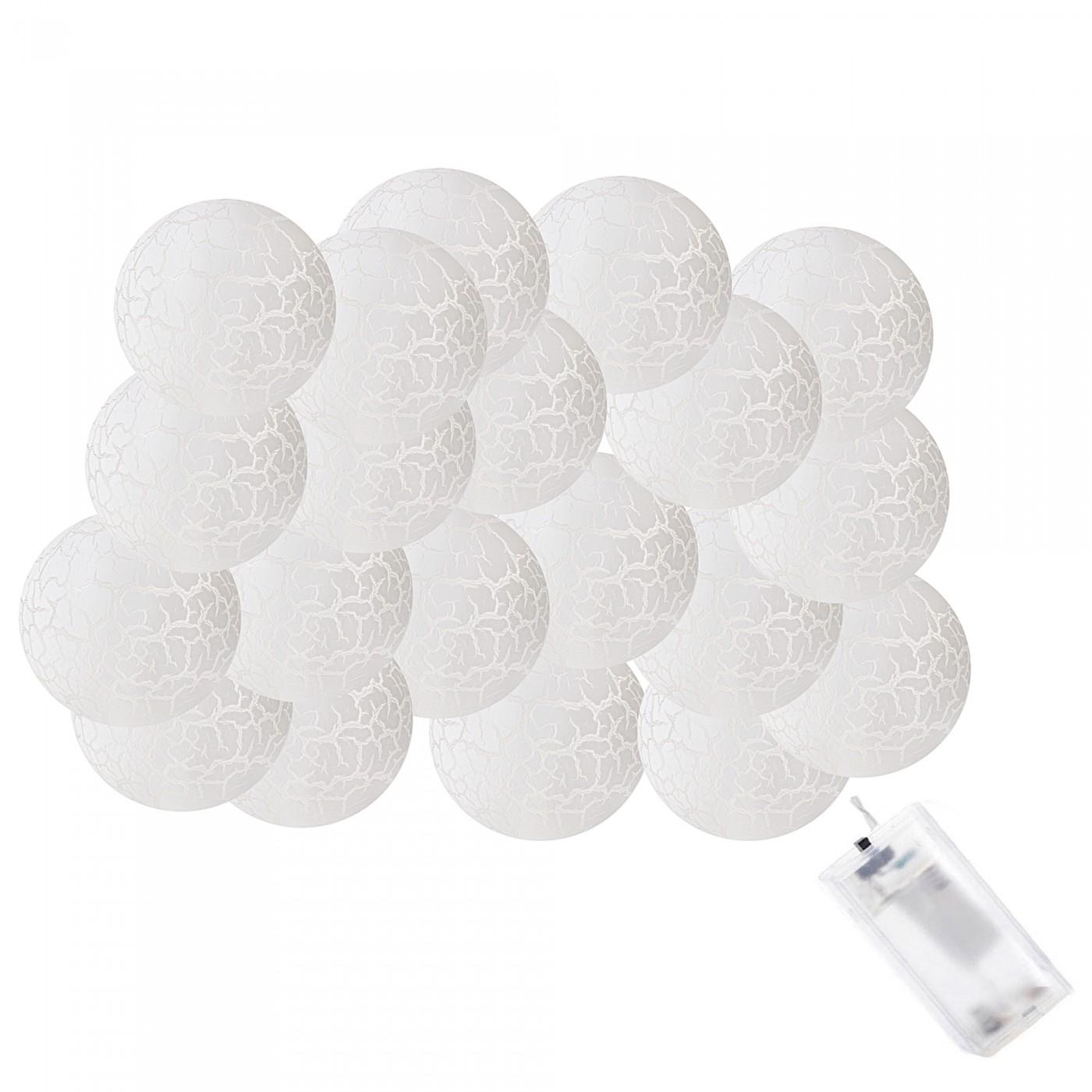 Гірлянда на батареях Springos Cracked Cotton Balls 2 м 10 LED CL0068 Warm White