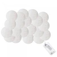 Гірлянда на батареях Springos Cracked Cotton Balls 2 м 10 LED CL0068 Warm White
