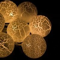 Гірлянда на батареях Springos Cracked Cotton Balls 2 м 10 LED CL0068 Warm White