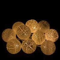 Гірлянда на батареях Springos Cracked Cotton Balls 2 м 10 LED CL0068 Warm White
