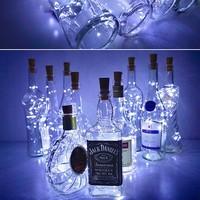 Гірлянда пробка в пляшку на батареях Springos 1.9 м 20 LED CL0027 Cold White