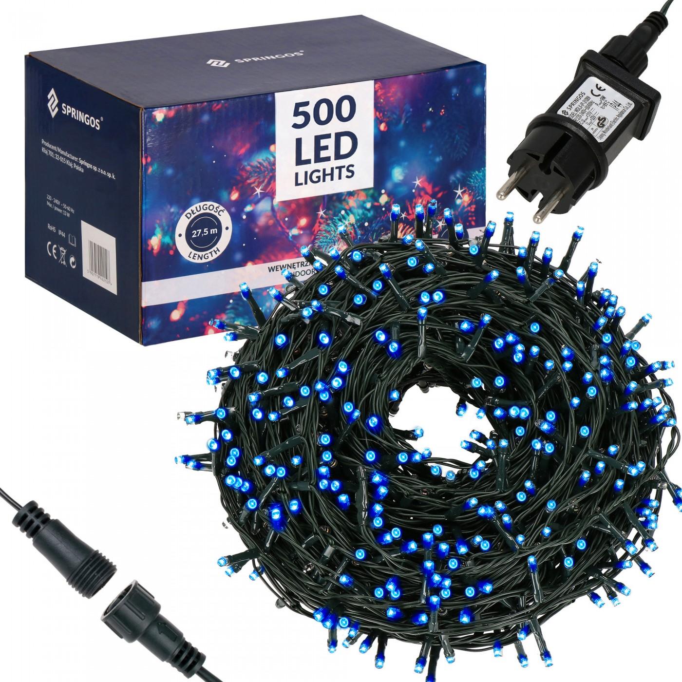 Гірлянда вулична (зовнішня) Springos 25 м 500 LED CL0523 Blue
