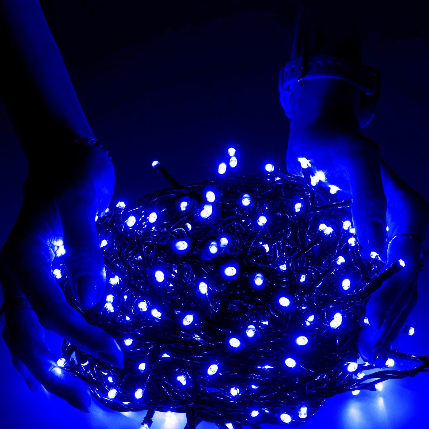 Гірлянда вулична (зовнішня) Springos 25 м 500 LED CL0523 Blue