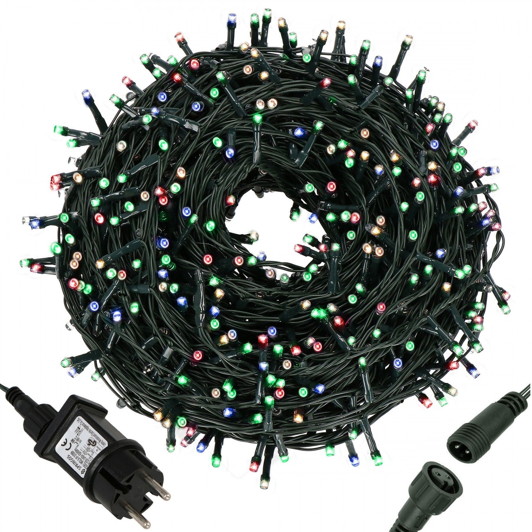 Гірлянда вулична (зовнішня) Springos 15 м 300 LED CL0322 Mix