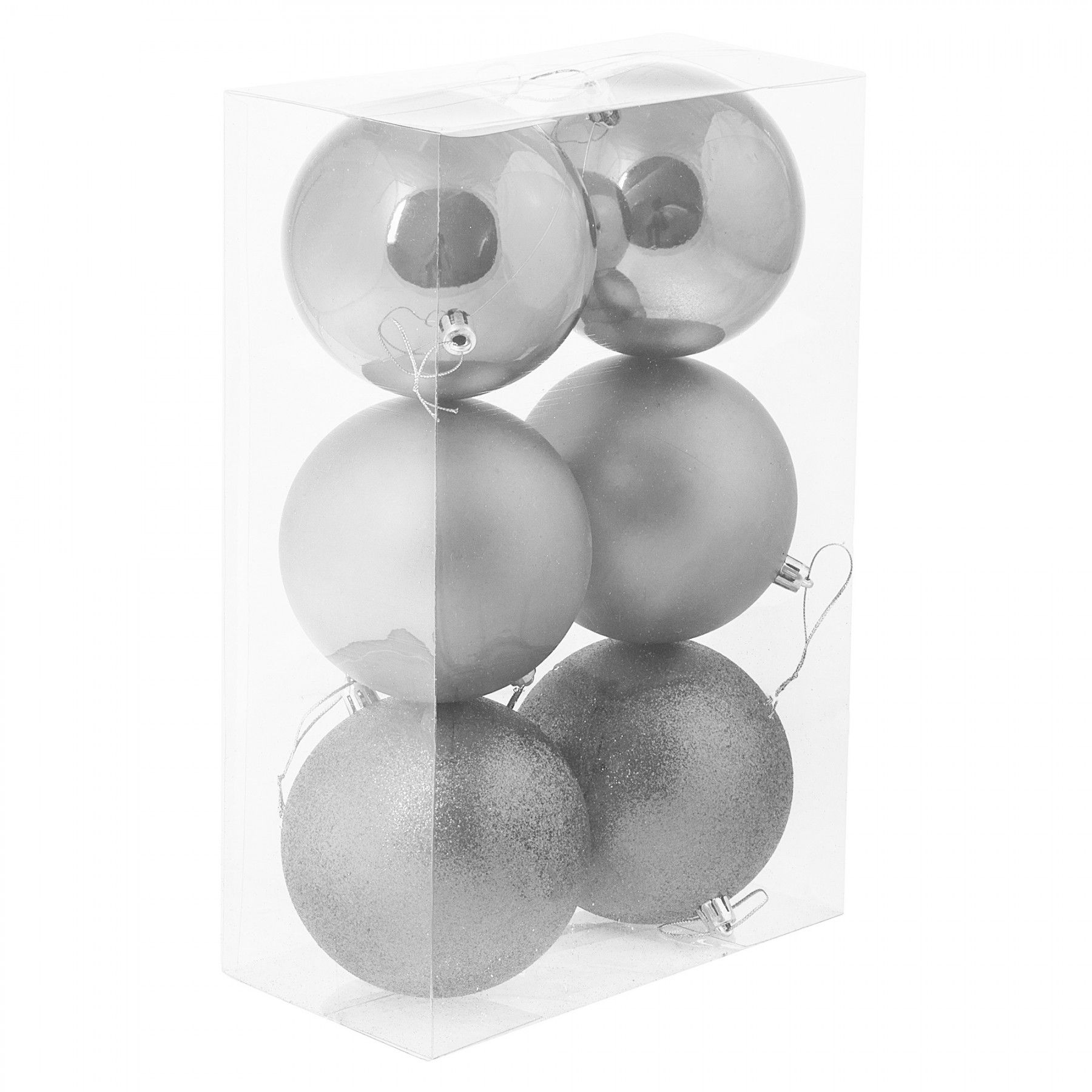 Набір ялинкових куль Springos d=10 см 6 шт CA0089