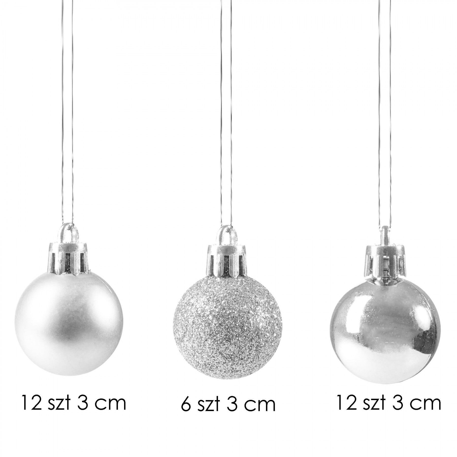 Набір ялинкових куль Springos d=3 см 30 шт CA0010