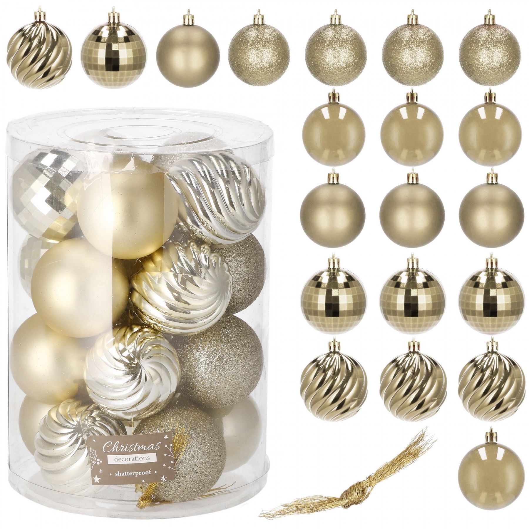 Набір ялинкових куль Springos d=6 см 20 шт CA0141