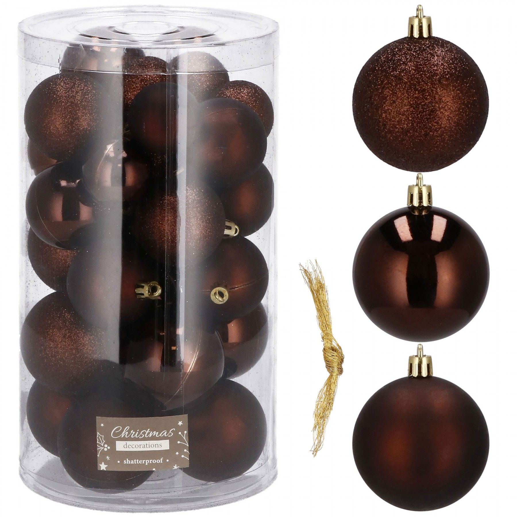 Набір ялинкових куль Springos d=6, 5, 4 см 30 шт CA0177