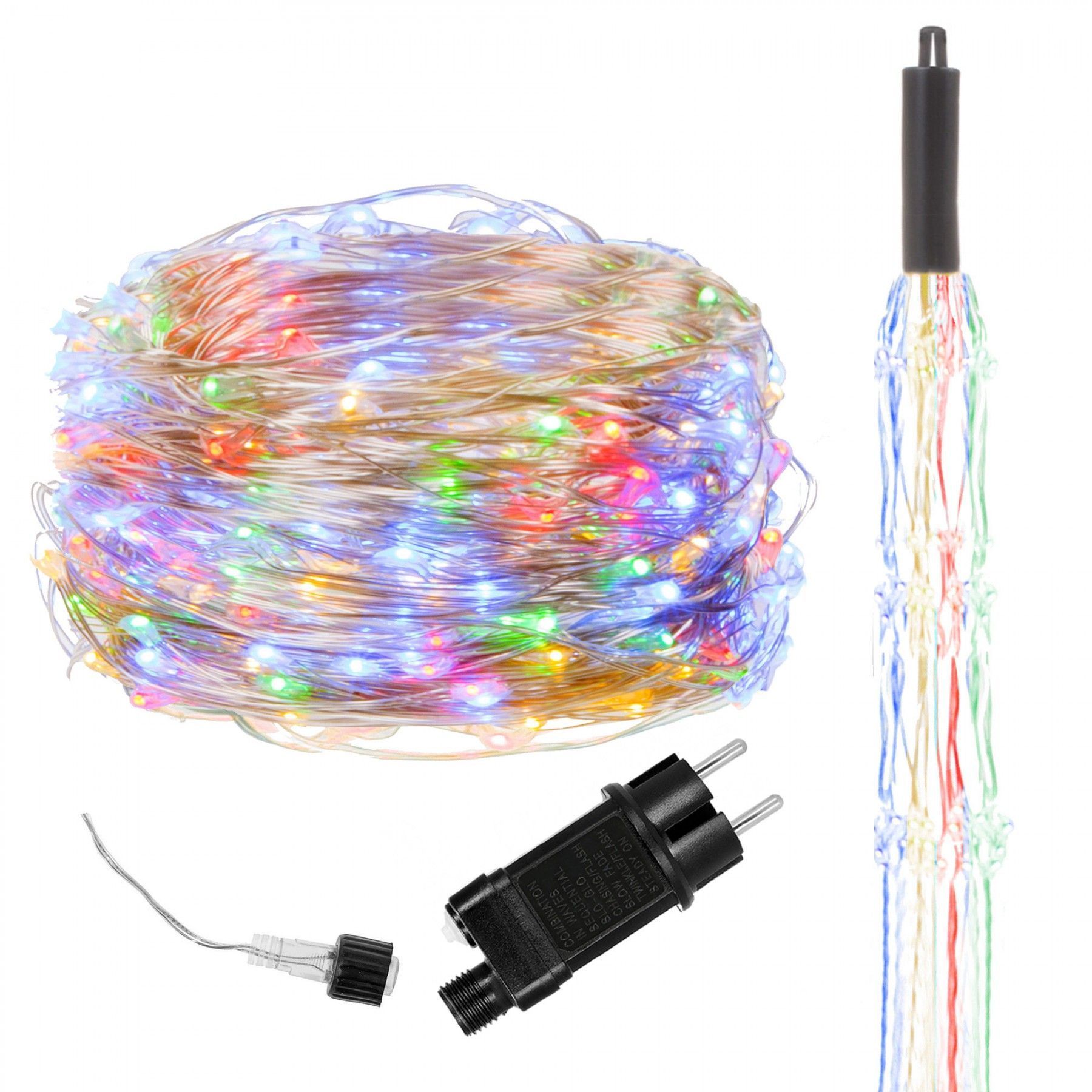 Гірлянда (кінський хвіст) Springos 2 м 300 LED CL0096 Mix