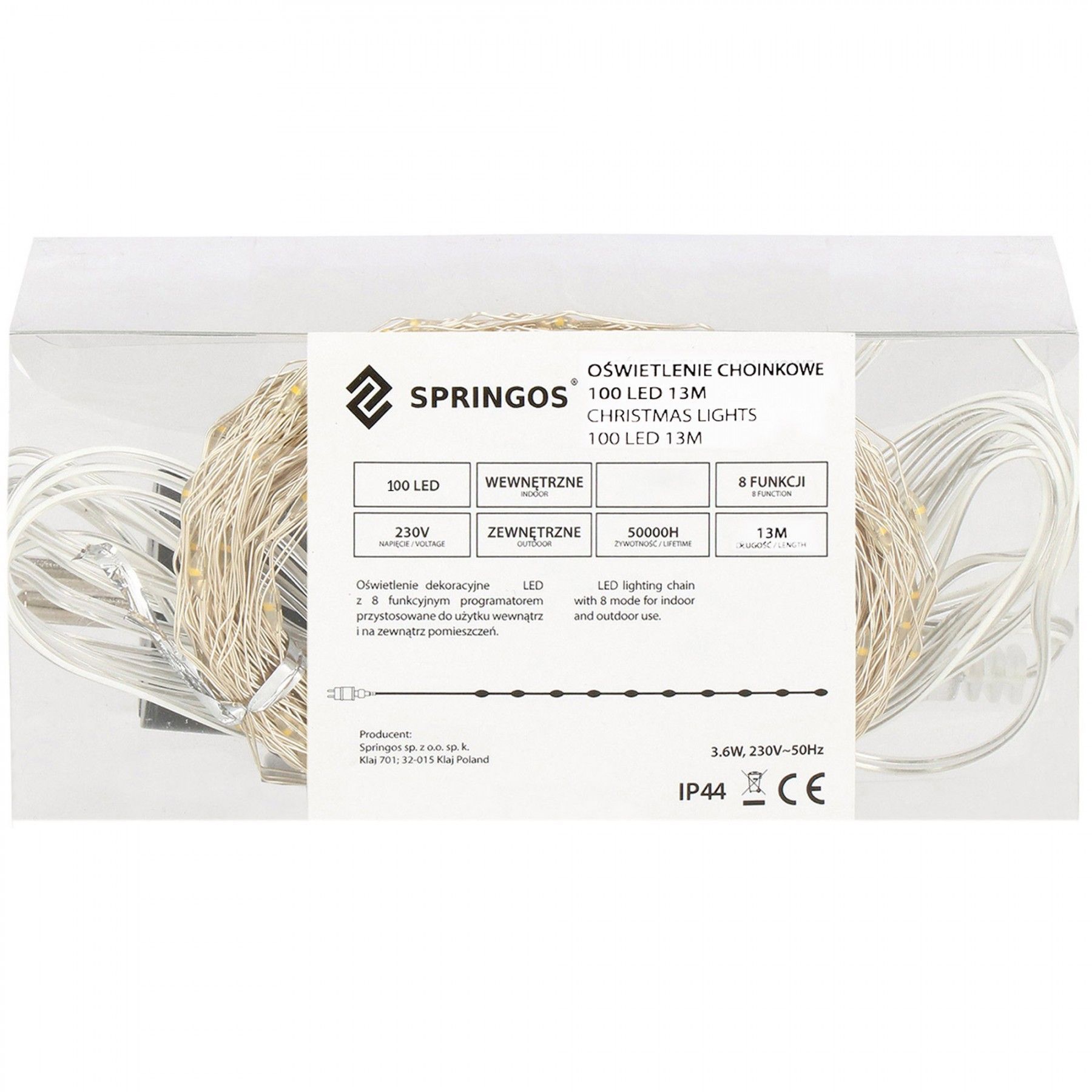 Гірлянда Springos 10 м 100 LED CL0081 Mix