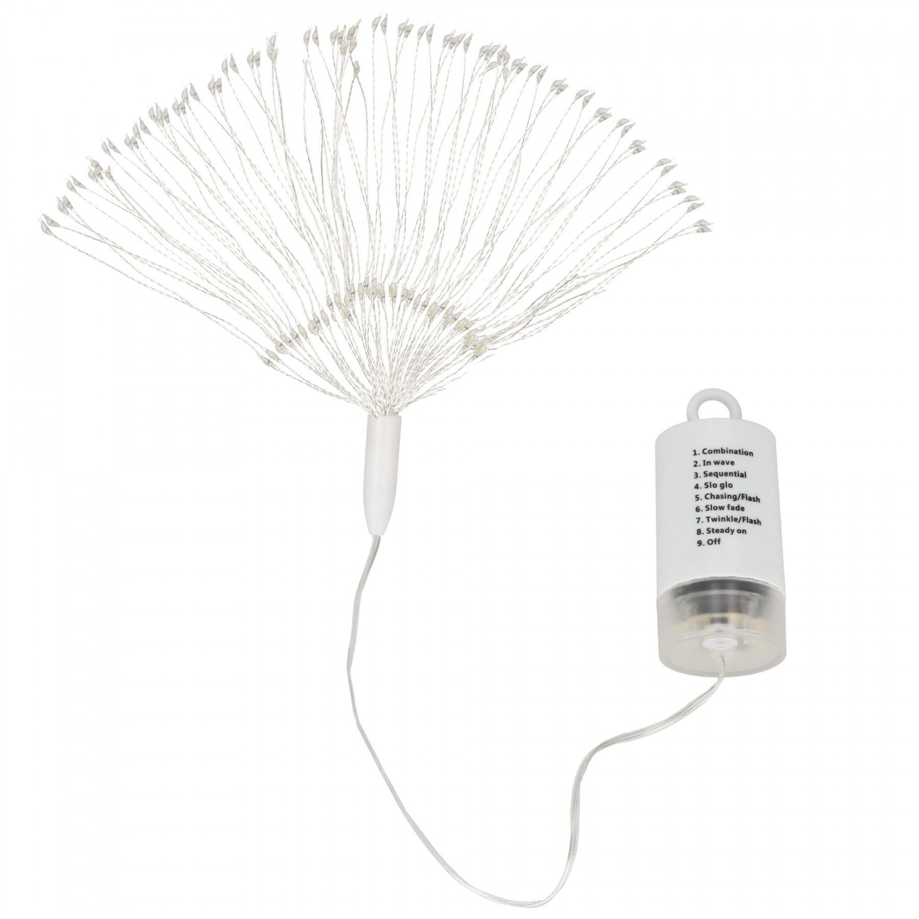 Гірлянда фейєрверк на батареях Springos 3D 100 LED CL0182 Cold White