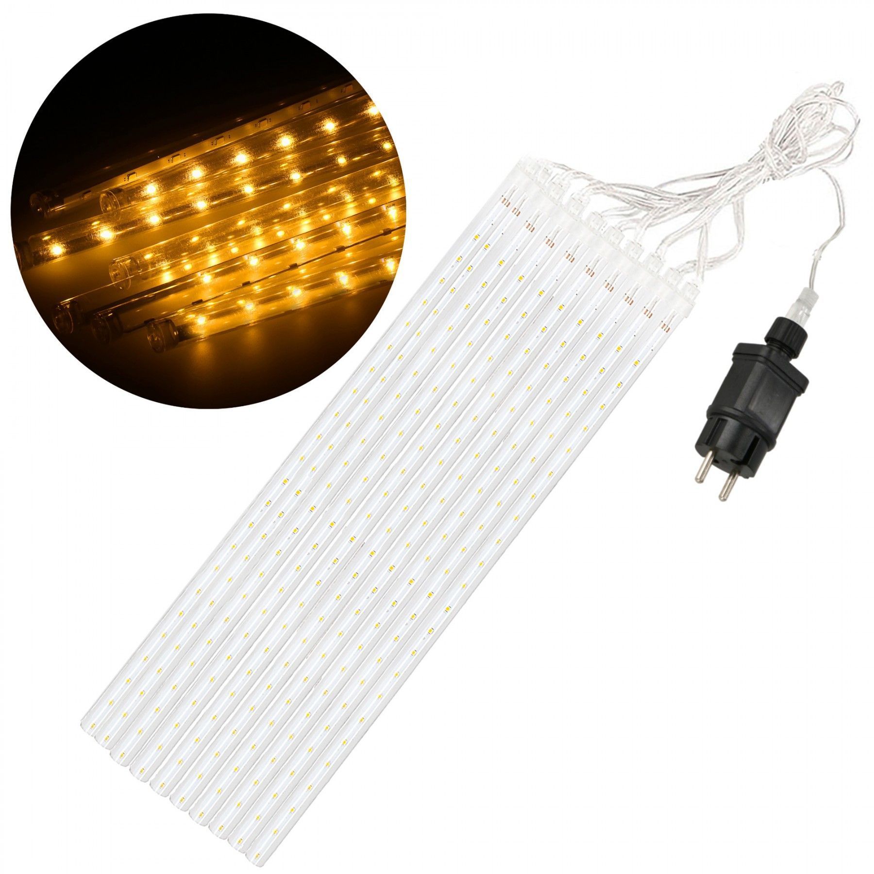 Гірлянда метеоритний дощ Springos 4 м 480 LED CL1212 Warm White
