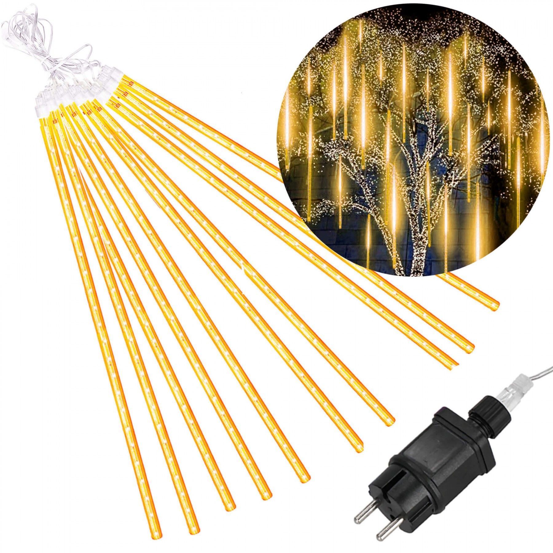 Гірлянда метеоритний дощ Springos 4 м 480 LED CL1212 Warm White