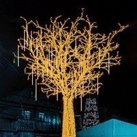 Гірлянда метеоритний дощ Springos 4 м 480 LED CL1212 Warm White