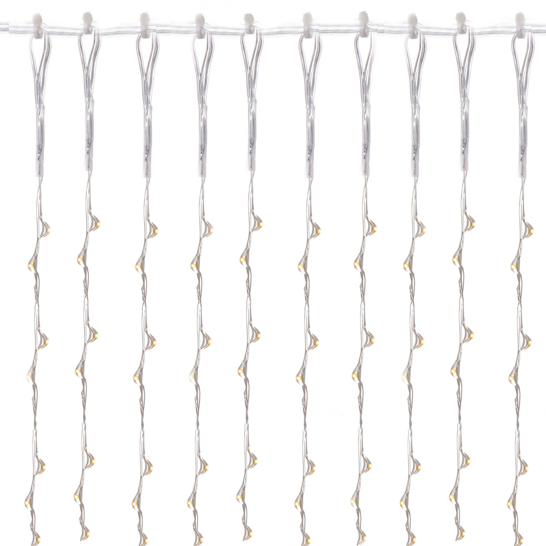 Гірлянда водоспад (штора) Springos 2 x 2 м 400 LED CL0097 Warm White