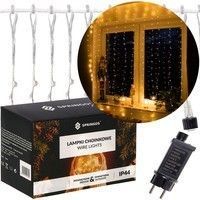 Гірлянда водоспад (штора) Springos 2 x 2 м 400 LED CL0097 Warm White