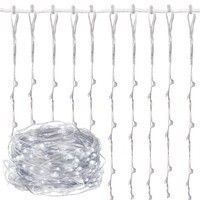 Гірлянда водоспад (штора) Springos 2 x 2 м 400 LED CL0098 Cold White