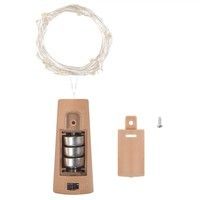 Гірлянда пробка в пляшку на батареях Springos 1.9 м 20 LED CL0026 Warm White