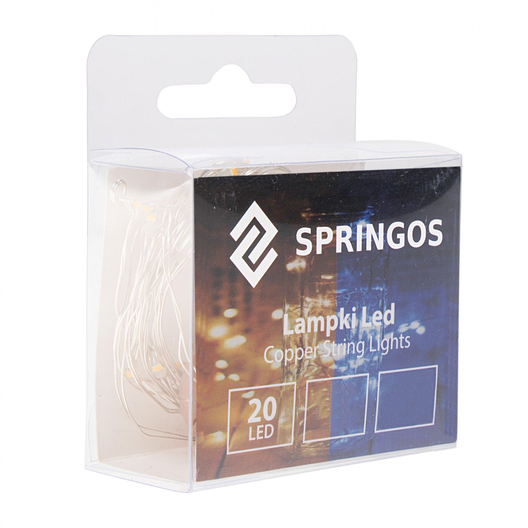 Гірлянда пробка в пляшку на батареях Springos 1.9 м 20 LED CL0026 Warm White