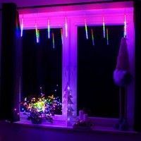 Гірлянда метеоритний дощ Springos 3 м 144 LED CL1216 Mix