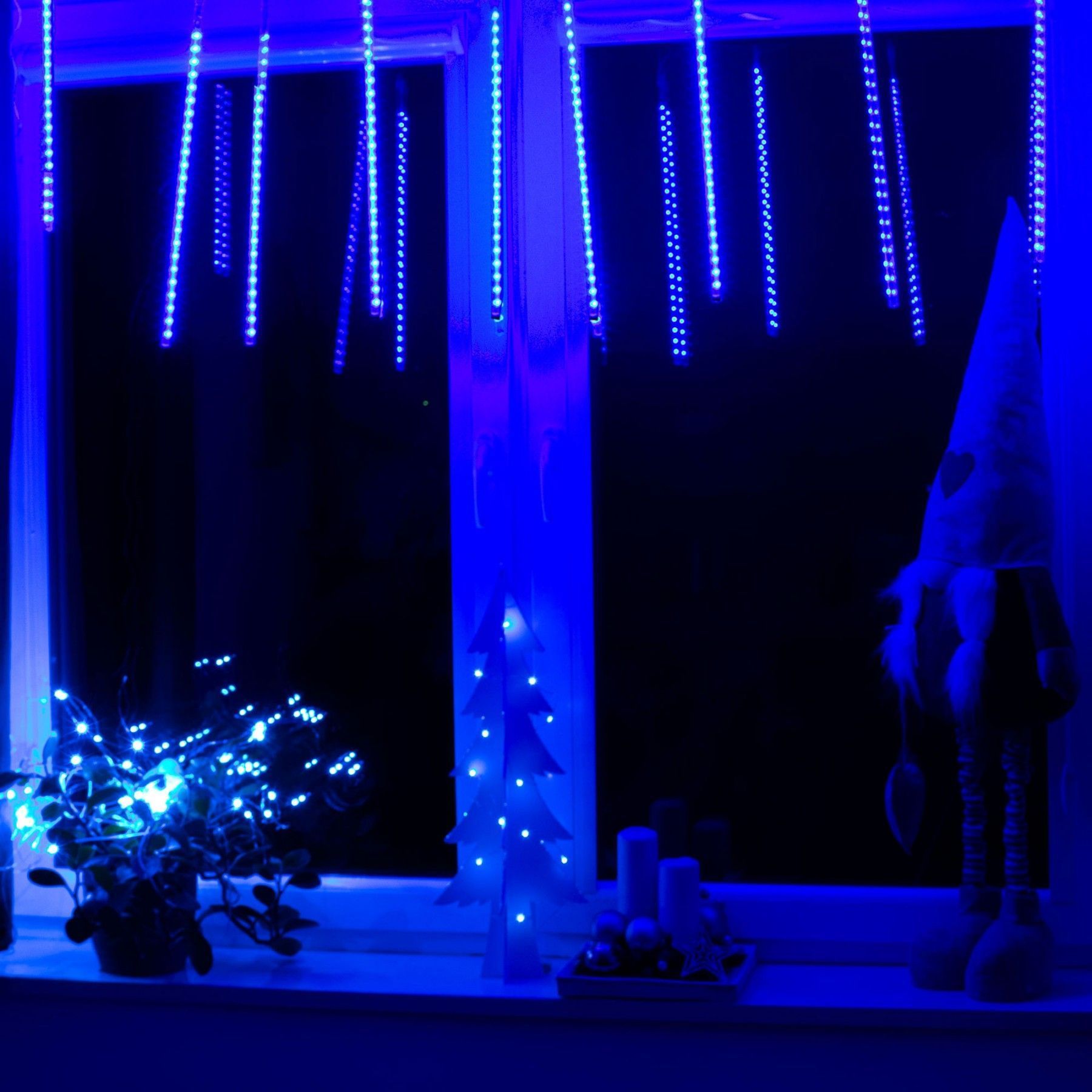 Гірлянда метеоритний дощ Springos 3 м 144 LED CL1215 Blue