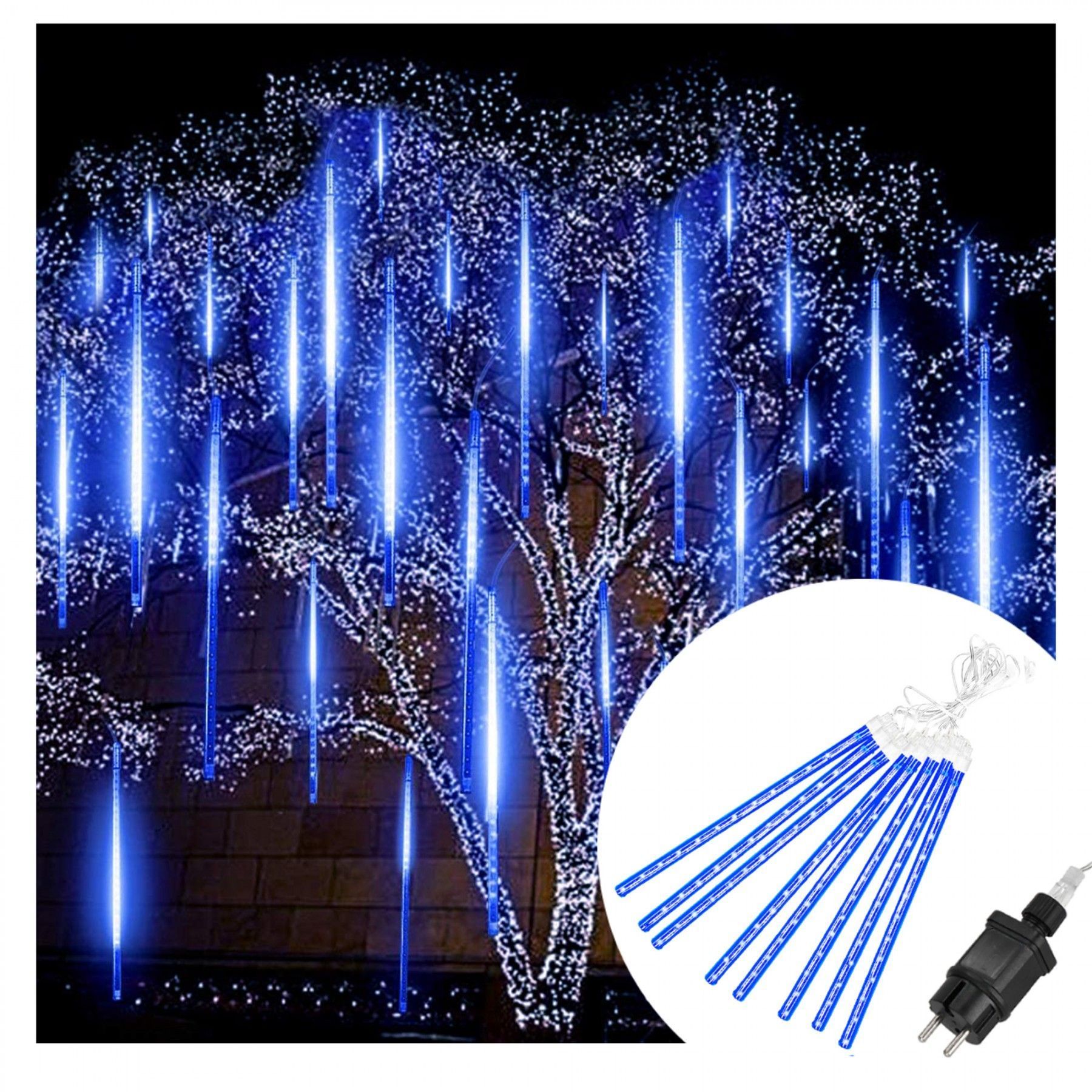 Гірлянда метеоритний дощ Springos 3 м 144 LED CL1215 Blue