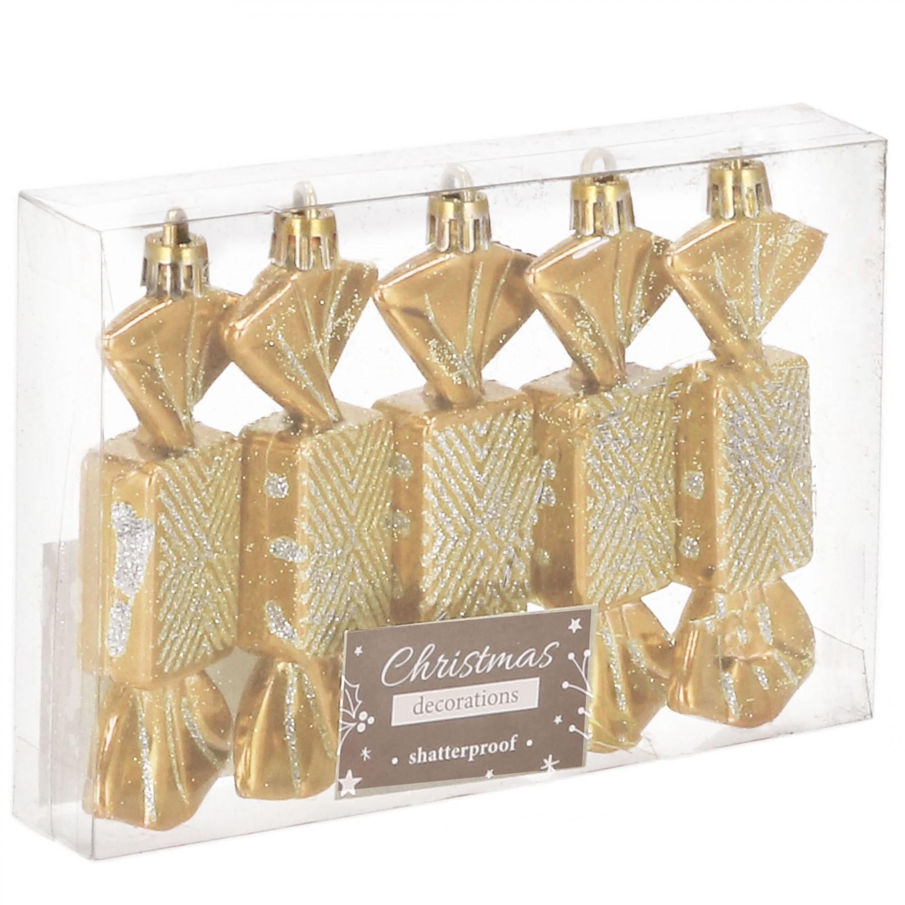 Набір ялинкових іграшок Springos h=8 см 5 шт CA0166