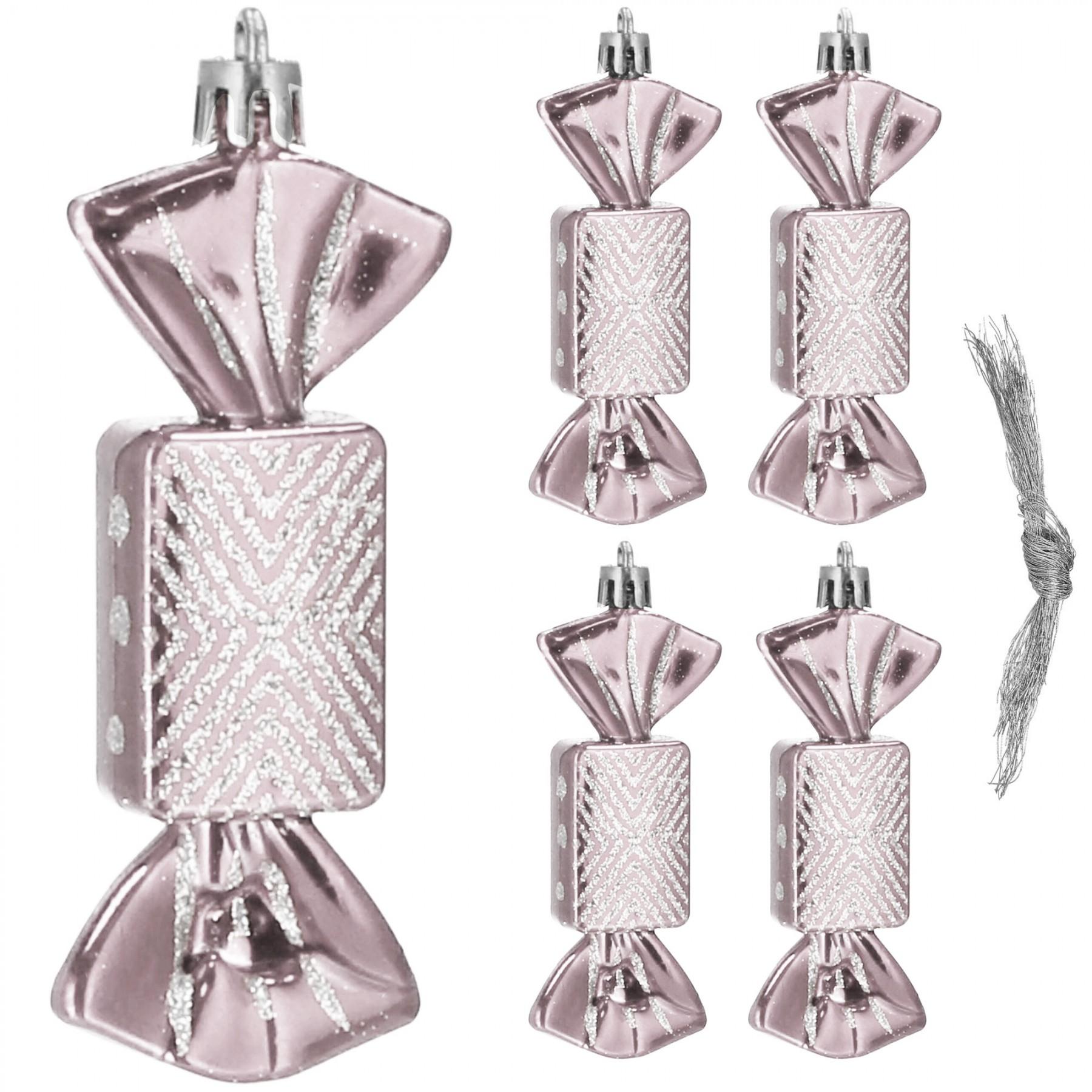 Набір ялинкових іграшок Springos h=8 см 5 шт CA0164