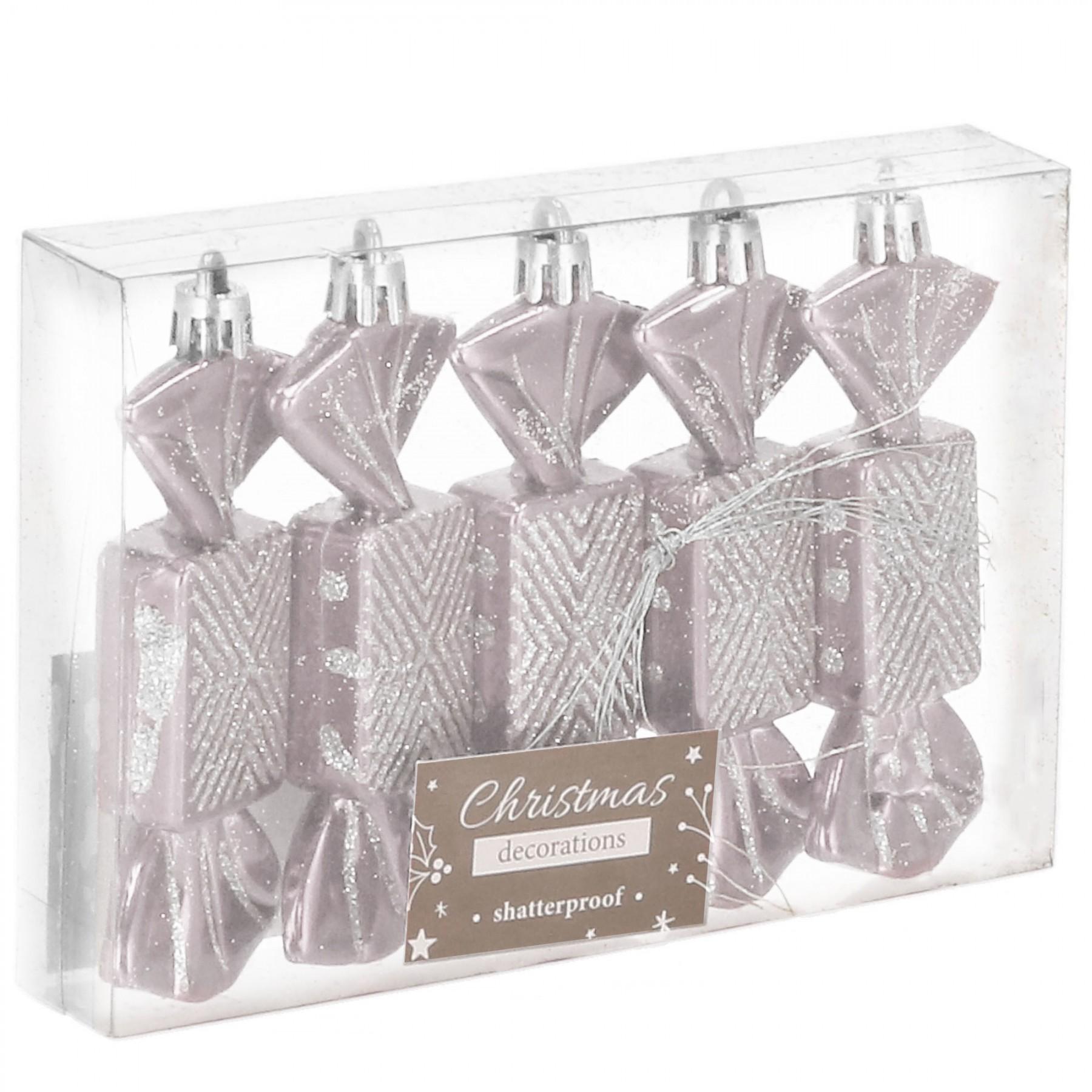 Набір ялинкових іграшок Springos h=8 см 5 шт CA0164