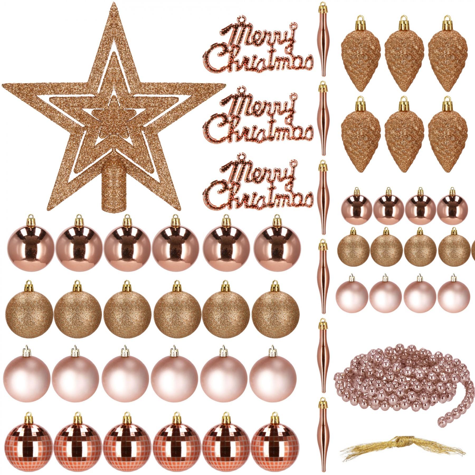 Набір ялинкових іграшок Springos d=4-6 см, h=6-20 см 51 шт CA0126