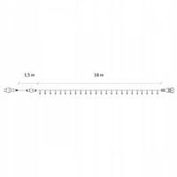 Гірлянда вулична (зовнішня) Springos 18 м 300 LED CL0325 Cold White