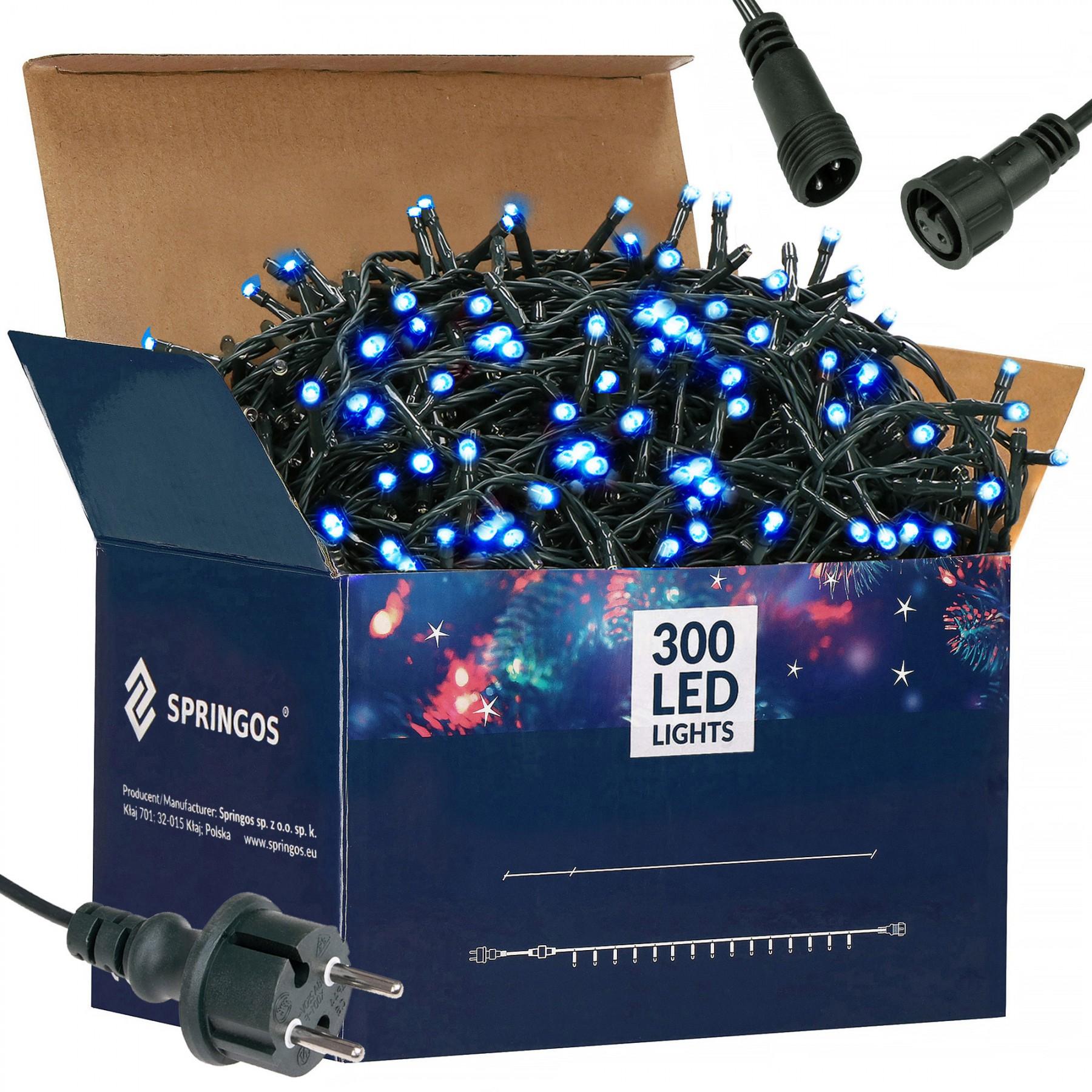 Гірлянда вулична (зовнішня) Springos 18 м 300 LED CL0327 Blue