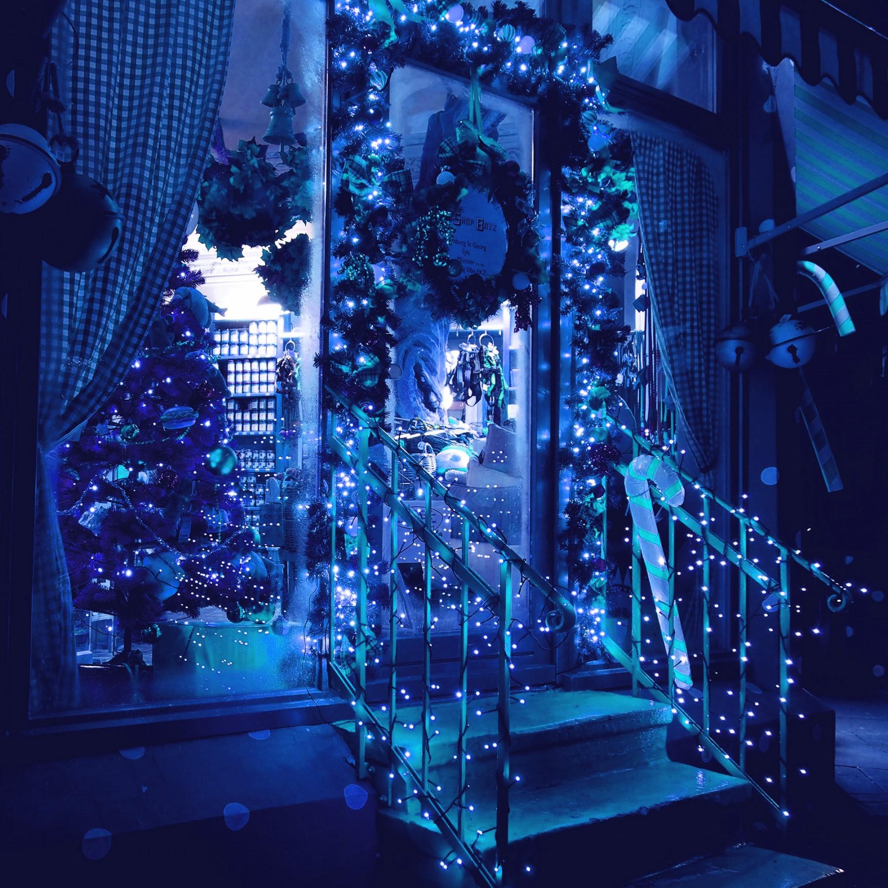 Гірлянда вулична (зовнішня) Springos 18 м 300 LED CL0327 Blue