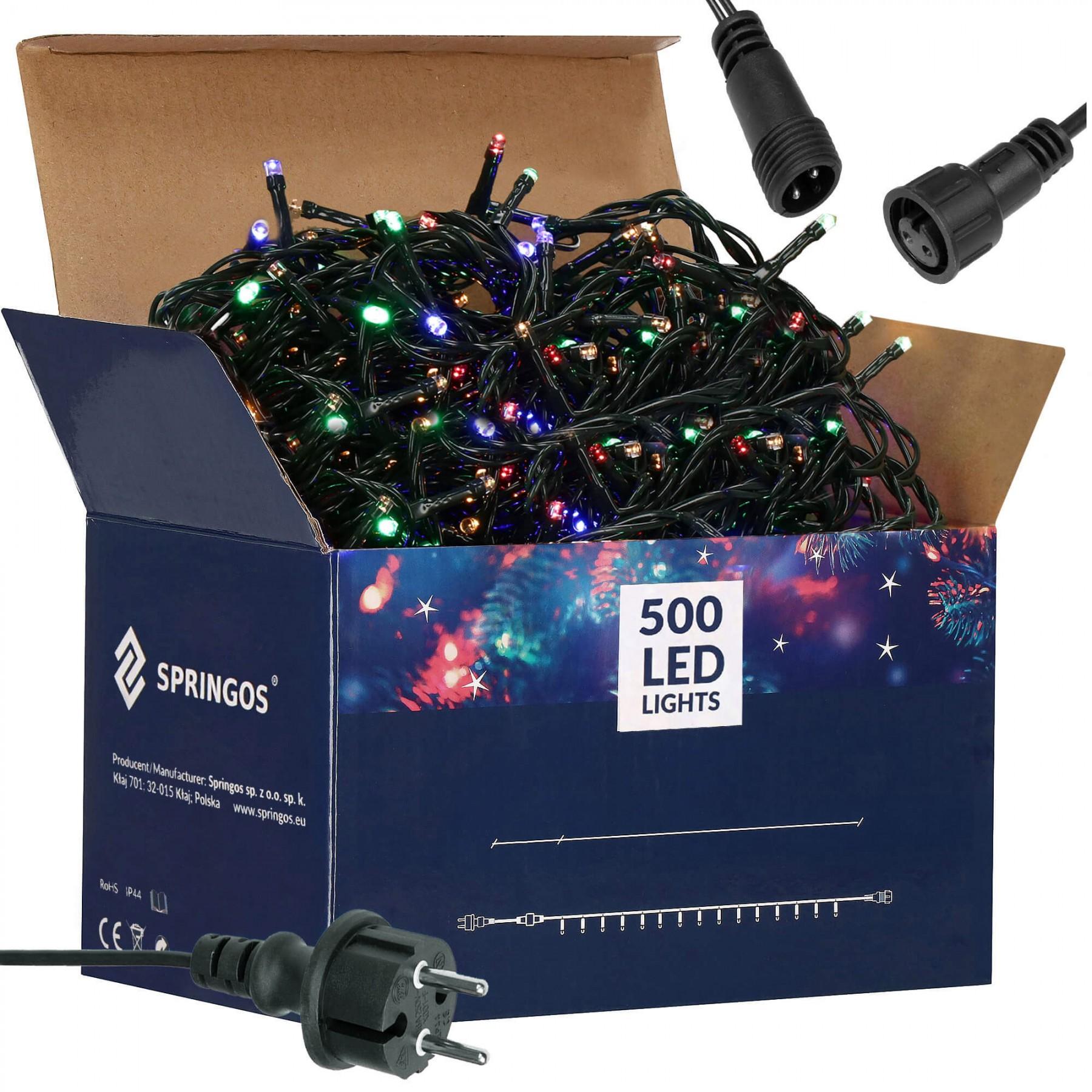 Гірлянда вулична (зовнішня) Springos 30 м 500 LED CL0526 Mix