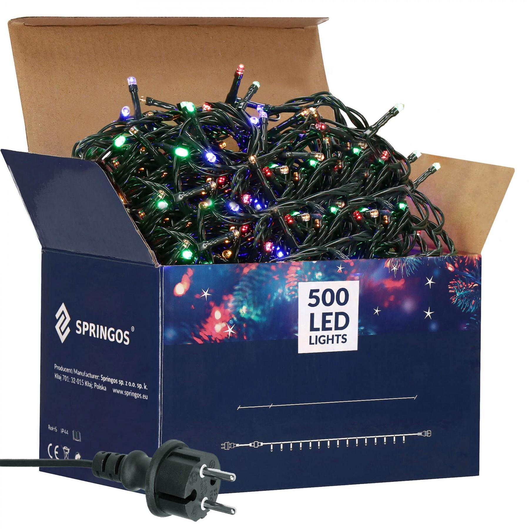 Гірлянда вулична (зовнішня) Springos 30 м 500 LED CL0526 Mix