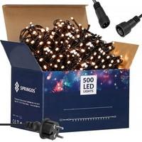 Гірлянда вулична (зовнішня) Springos 40 м 500 LED + Flash CL0528 Warm White