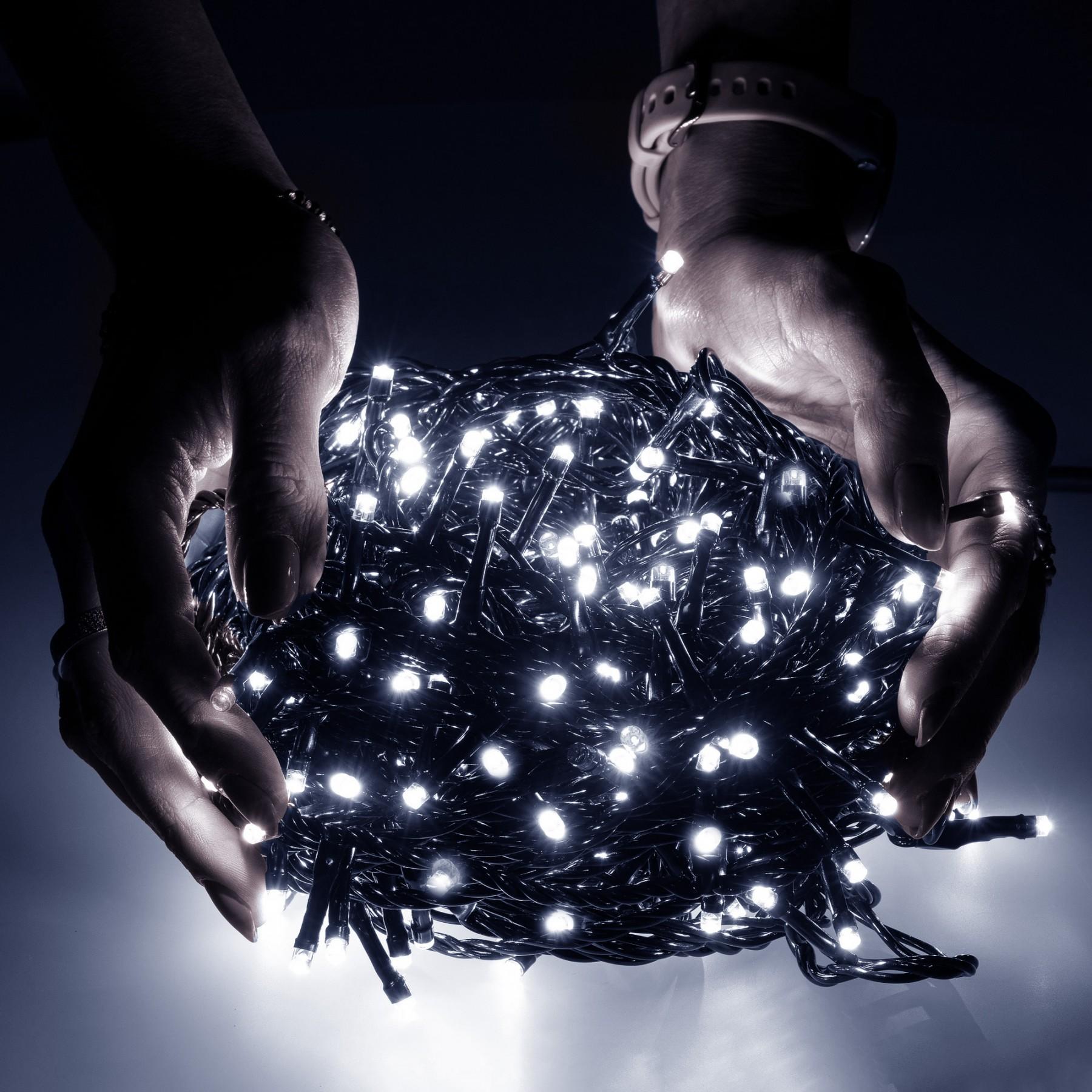 Гірлянда вулична (зовнішня) Springos 90 м 1500 LED CL1501 Cold White