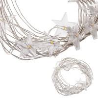 Гірлянда на батарейках Springos Stars Wire 1.9 м 20 LED CL0070 Warm White