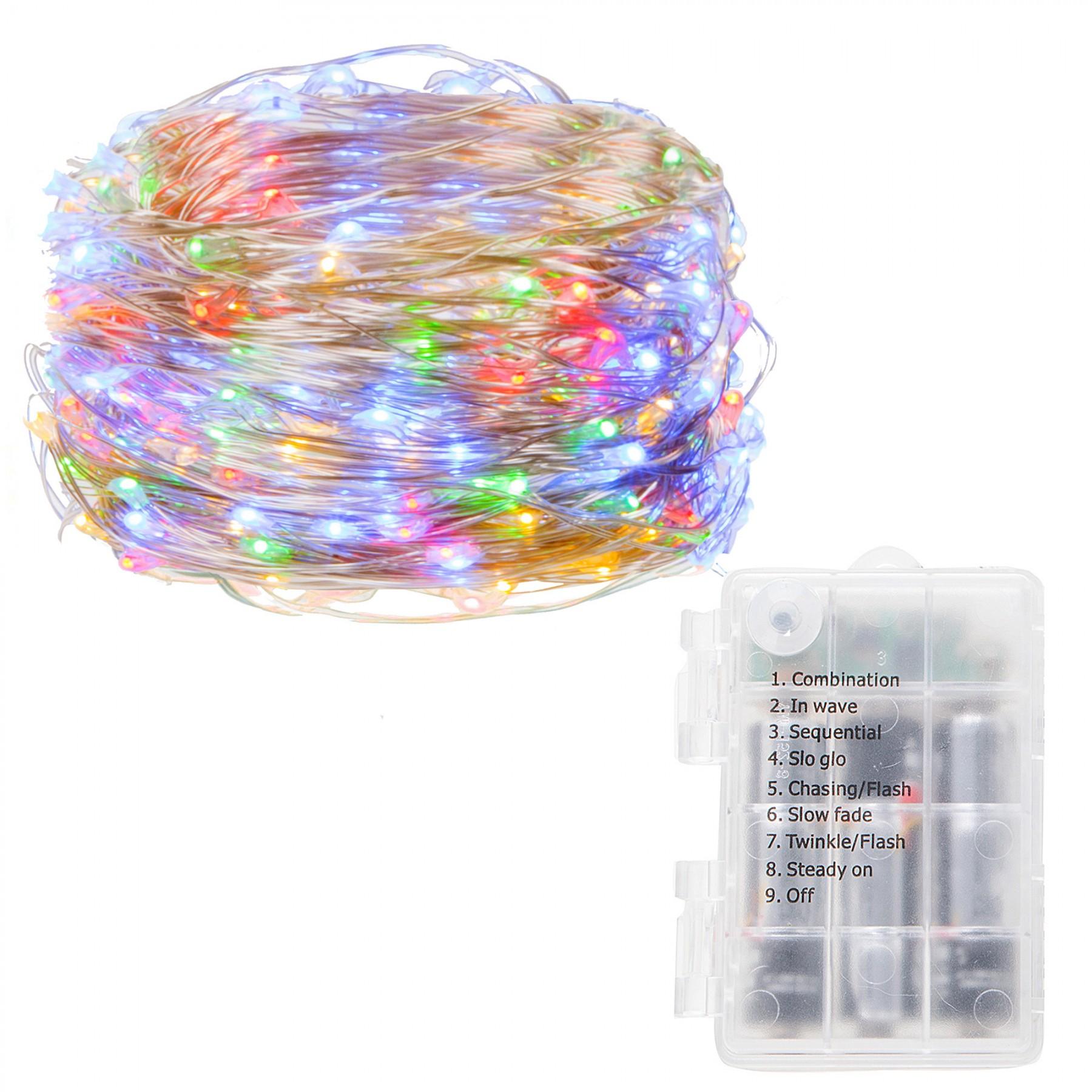 Гірлянда на батареях Springos 9.9 м 100 LED Pilot CL0104 Mix