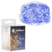 Гірлянда на батареях Springos 9.9 м 100 LED CL0020 Blue