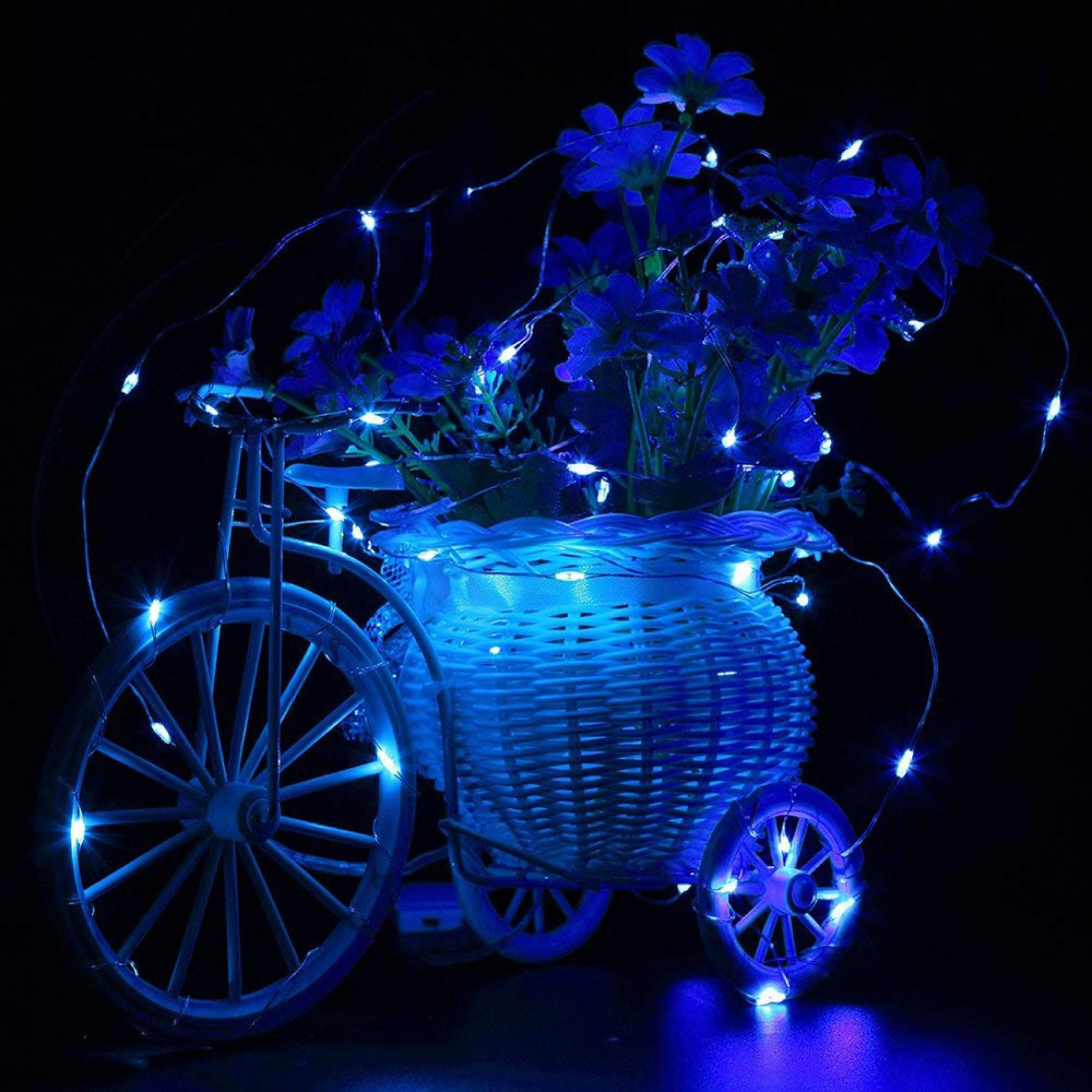 Гірлянда на батареях Springos 9.9 м 100 LED CL0020 Blue