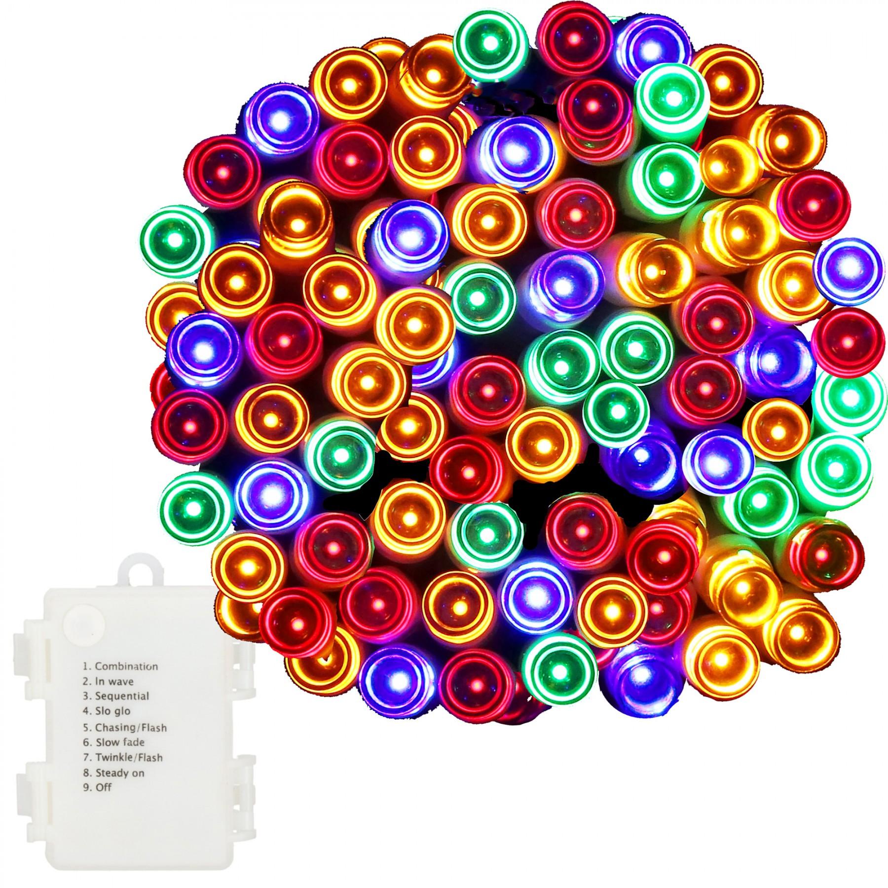 Гірлянда на батареях Springos 9 м 120 LED CL0173 Mix