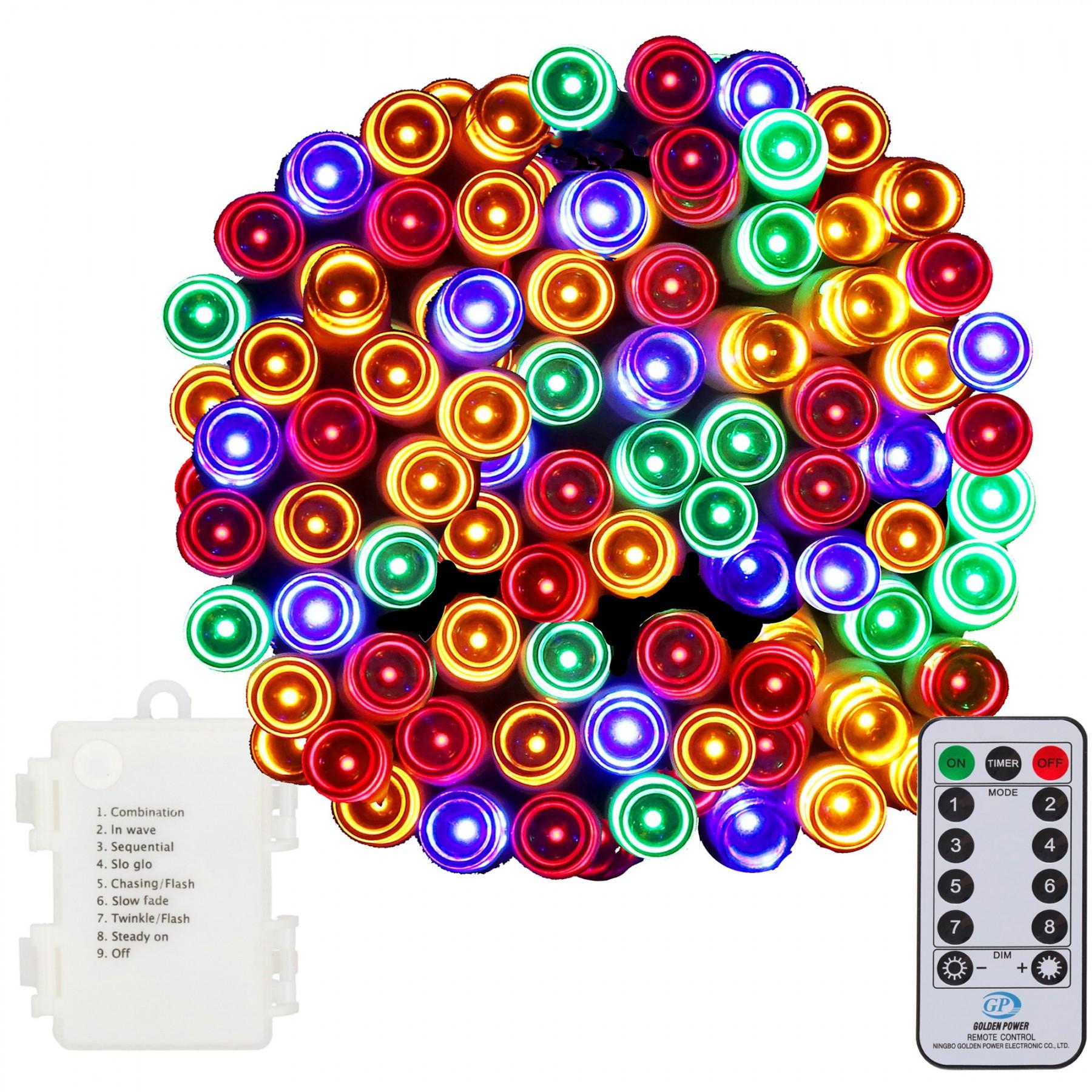 Гірлянда на батареях Springos 9 м 120 LED CL0173 Mix