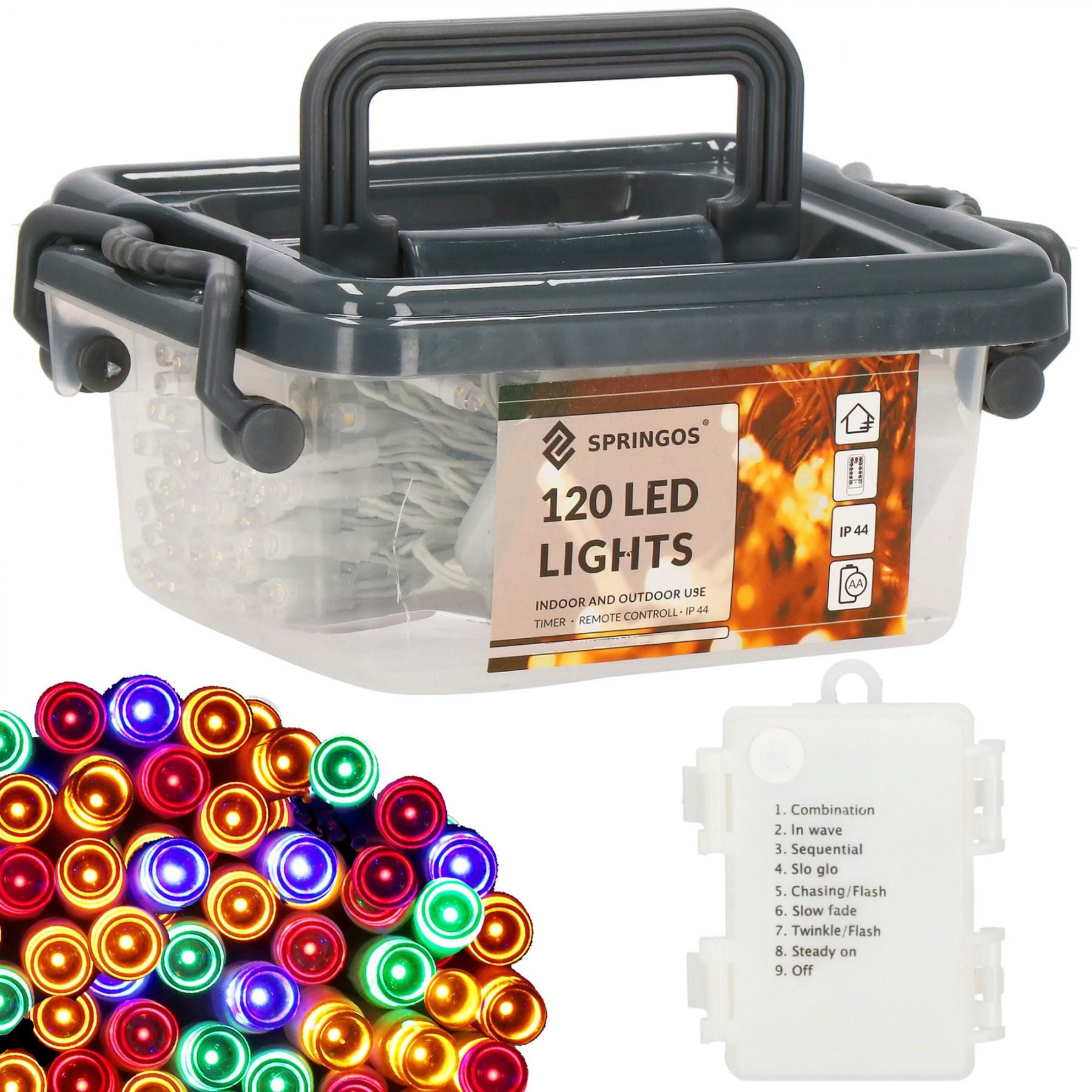 Гірлянда на батареях Springos 9 м 120 LED CL0173 Mix