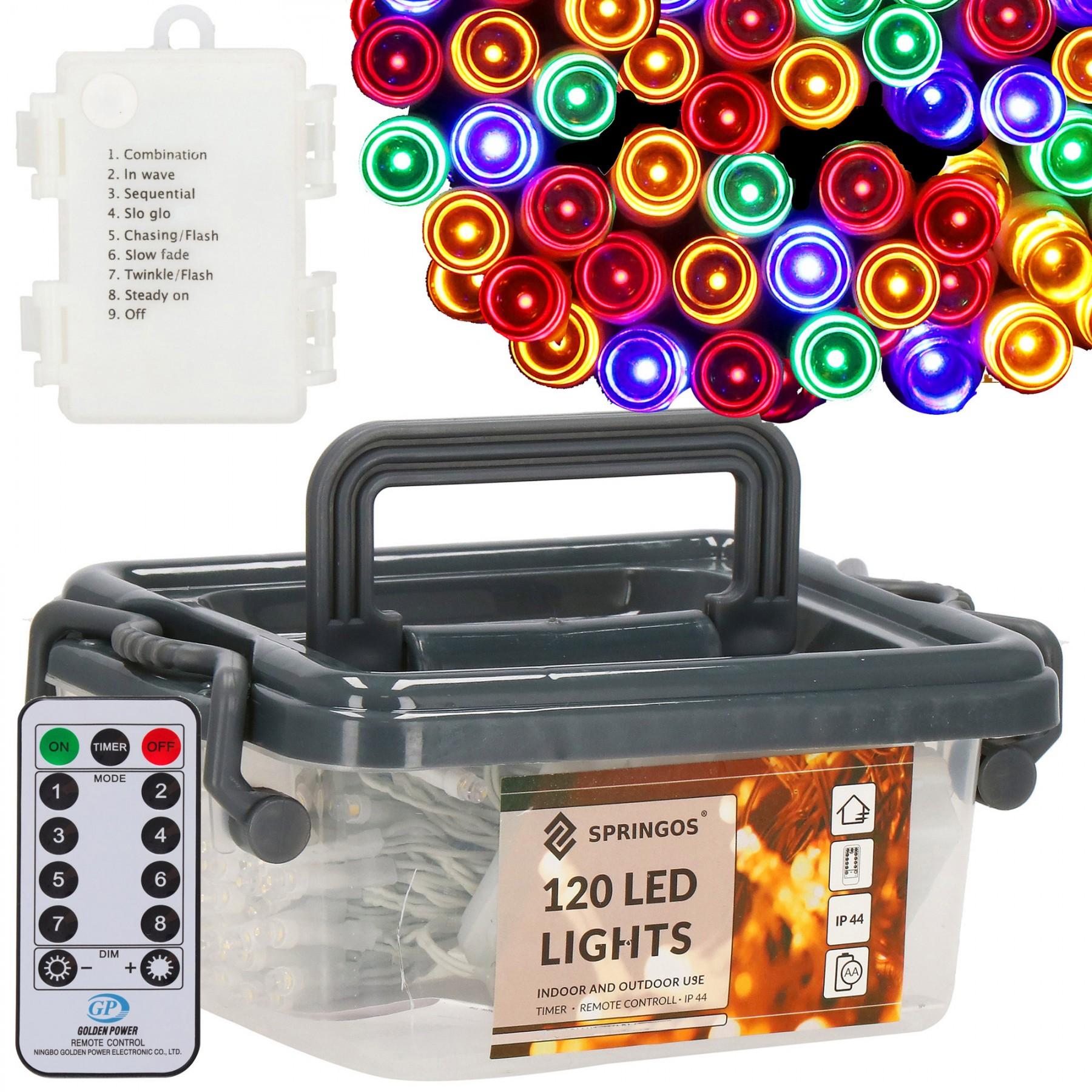 Гірлянда на батареях Springos 9 м 120 LED CL0173 Mix