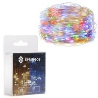 Гірлянда на батареях Springos 4.9 м 50 LED CL0017 Mix