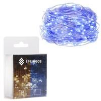 Гірлянда на батареях Springos 4.9 м 50 LED CL0016 Blue
