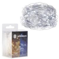 Гірлянда на батареях Springos 9.9 м 100 LED CL0019 Cold White